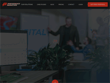 Tablet Screenshot of performancemarketers.com